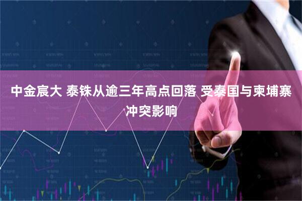 中金宸大 泰铢从逾三年高点回落 受泰国与柬埔寨冲突影响